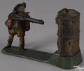 J  E Stevens cast iron William Tell mechanical bank