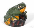 Kilgore cast iron frog on rock mechanical bank