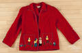 Mexican embroidered wool coat