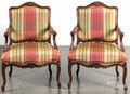Pair of French style fauteuils