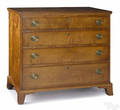 Pennsylvania Federal tiger maple chest of drawers ca 1800