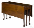 Southern Queen Anne walnut sixlegged drop leaf dining table ca 1765