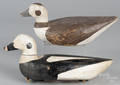 Pair of Maine carved and painted goldeneye duck decoys