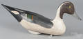 Contemporary carved and painted pintail duck decoy