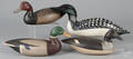 Four contemporary carved and painted duck decoys