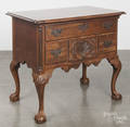 Irion  Co Chippendale style walnut lowboy