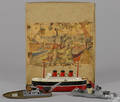 Arnold tin windup ocean liner play set