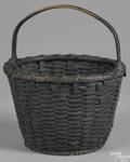 Painted split oak basket 19th c