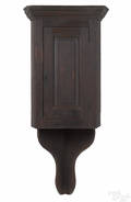 Pine hanging corner cupboard late 18th c