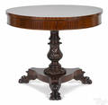 American classical mahogany center table ca 1835