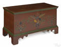 Fulton County Pennsylvania painted poplar diminutive dower chest ca 1850