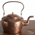 Dovetailed copper kettle 19th c