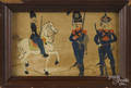 Watercolor folk drawing of soldiers