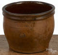 Pennsylvania redware crock