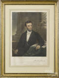 Engraved portrait of Abraham Lincoln