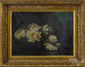 American oil on canvas floral still life