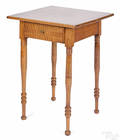Pennsylvania Sheraton tiger maple onedrawer stand ca 1830