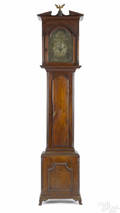 Lancaster County Pennsylvania Chippendale walnut tall case clock ca 1780