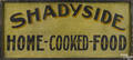 Painted pine doublesided trade sign early 20th c