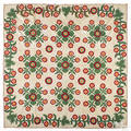Appliqu whig rose quilt 19th c