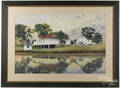 Chromolithograph farm scene