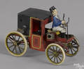 Lehmann tin lithograph clockwork Kutsche motor car horseless carriage