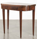 Federal mahogany card table