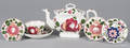 Rose decorated Staffordshire