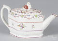 English pearlware teapot