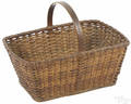 Split oak gathering basket 19th c