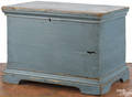 Miniature painted pine blanket chest 19th c