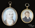 Two English miniature portraits on ivory 19th c