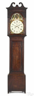 Scottish mahogany tall case clock early 19th c