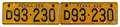 Pair of 1928 Pennsylvania license plates