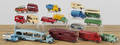 Seventeen Dinky toy vehicles