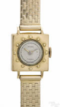Bucherer 14K and 18K yellow gold ladies wrist watch