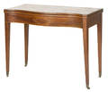 Hepplewhite mahogany card table ca 1800
