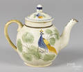 English pearlware teapot