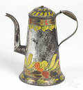Toleware coffee pot 19th c