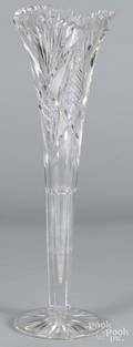 Brilliant cut glass vase
