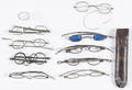 Nine pairs of antique spectacles