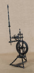Ebonized spinning wheel
