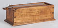 Contemporary tiger maple slide lid box