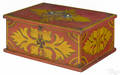 Pennsylvania painted pine lock box dated