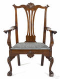 Philadelphia Chippendale walnut armchair ca 1770