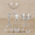 Collection of colorless glass
