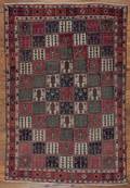 Antique Bakhtiari 98 x 65 Wool Rug