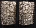 Woven Twig Lamps Pair
