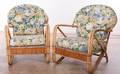 Bent Bamboo Club Chairs Pair