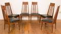 Slat Back Dining Chairs Set of Six 6